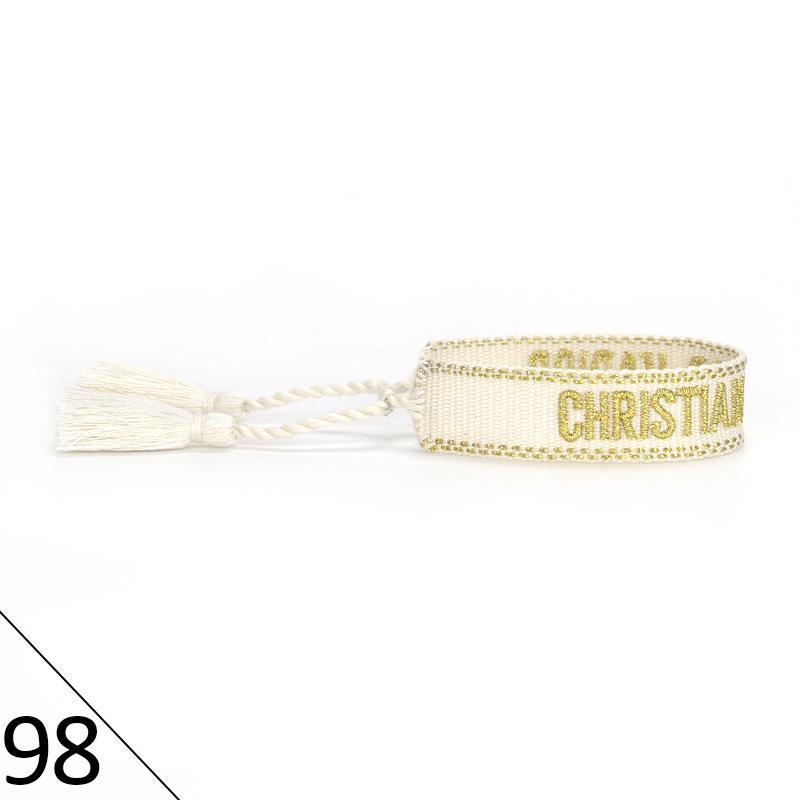 Handmade Embroidered Friendship Bracelet with Tassels for Women