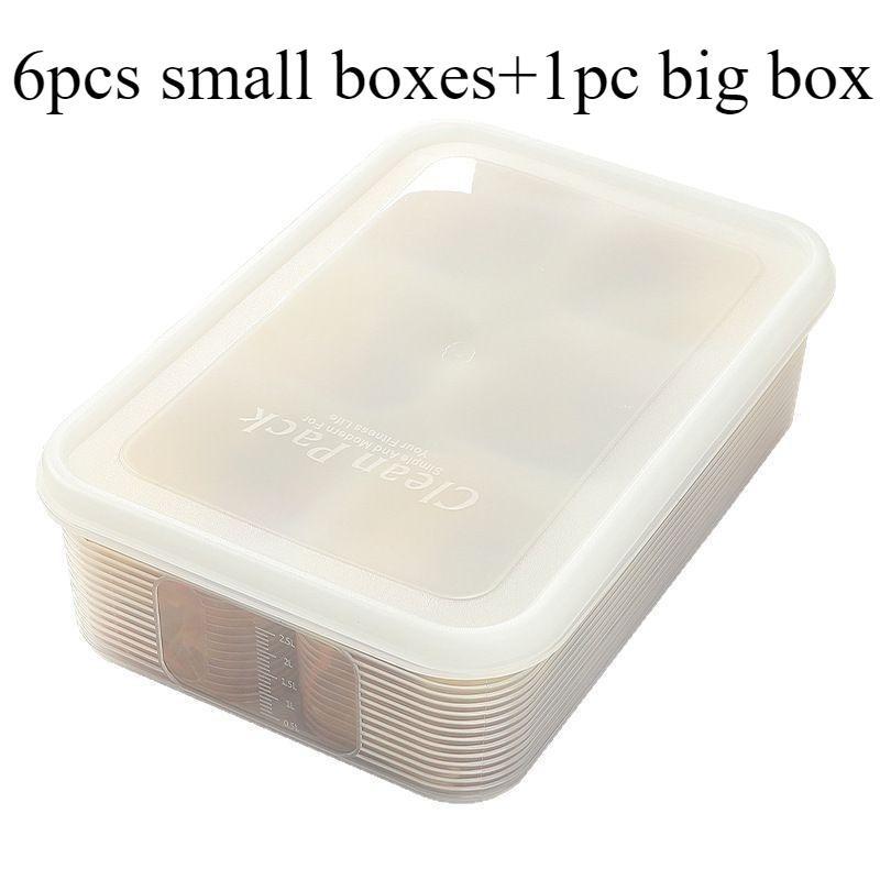 

Замороженные коробки для супа Порционные коробки Коробки для заморозки в холодильнике Коробки для хранения продуктов Маленькие коробки Пищевые коробки для порционирования и приготовления еды Set (6+1)