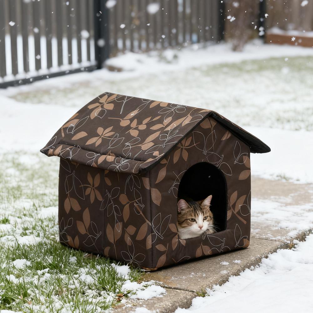 Waterproof Outdoor Pet House Thickened Cat Nest Tent Cabin Pet Bed Tent Cat Kennel Portable Travel Nest Pet Carrier
