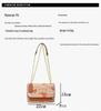 Sac à bandoulière chaîne polyvalent mode européenne et américaine - Design populaire décontracté de niche pour femmes