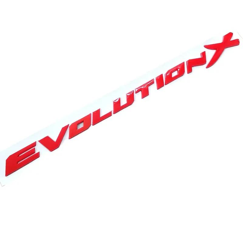 ABS Letters Decals Car Rear Trunk Emblem Sticker for Mitsubishi Evolution X Badge EVO Lancer 9 10 ASX L200 Pajero Eclipse
