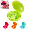 Weekly Medication Container Portable Pill Organizer, 7 Compartments Rotating Organizer Case, Moisture-Proof Dispenser for Daily Vitamin And