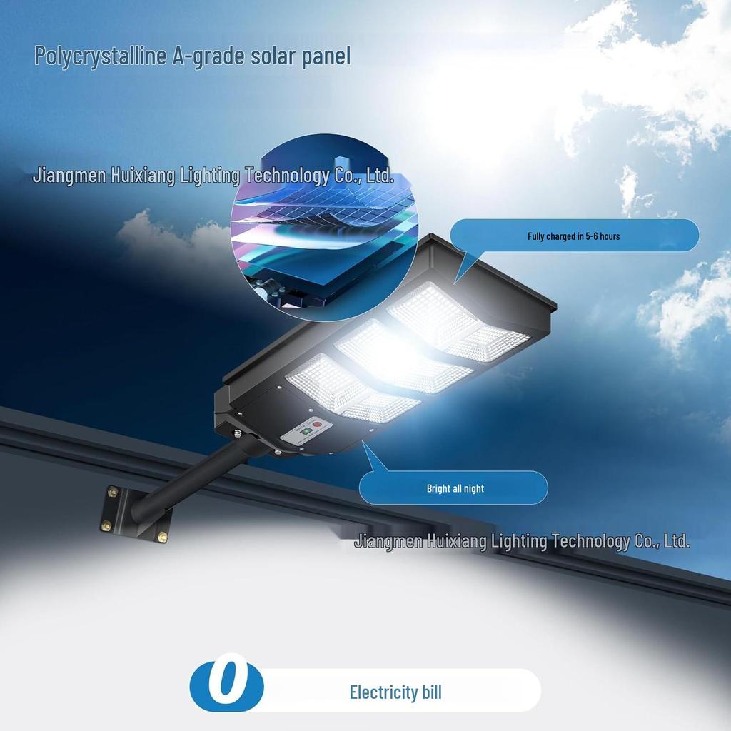 Waterproof Solar Street Light with Remote Control - Outdoor Wall Lamp and Sensor Light for Yard or Road Lighting