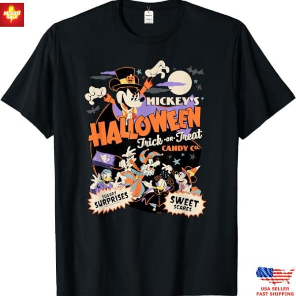 New Apparel Disney Mickey’s Halloween Trick or Treat Candy T-Shirt Unisex T-Shirt M
