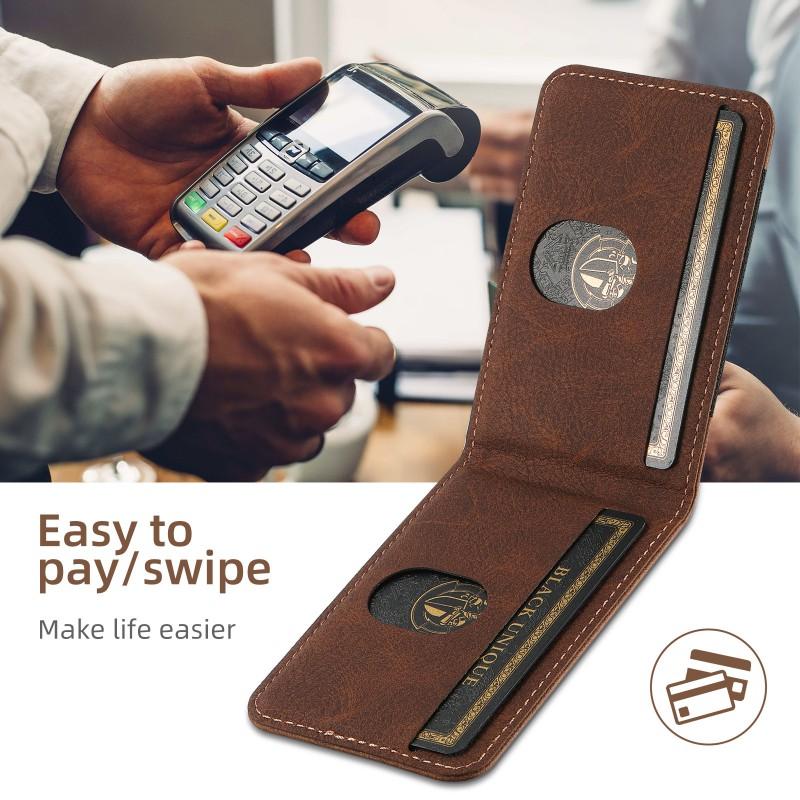 Magnetic TPU Phone Case With Card Slot Kickstand IPhone 18 Pro Max Compatible MagSafe Wireless Charging