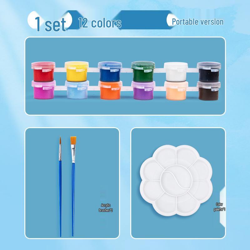 Hand-Painted Pebble Set for Kids - DIY Art & Craft Kit