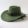 Popolare cappello western da cowboy a tesa larga classico europeo e americano per uomo e donna moda outdoor cappello da cowboy anti-sole cappello jazz