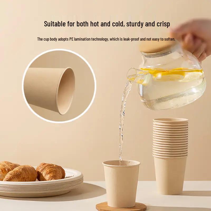 Zhi Shi Bamboo Fiber Disposable Paper Cups