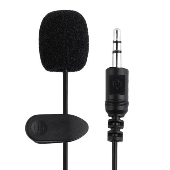 3.5mm Wired Lavalier Microphone Speech Teaching Sound Amplifier Mic for Phone PC