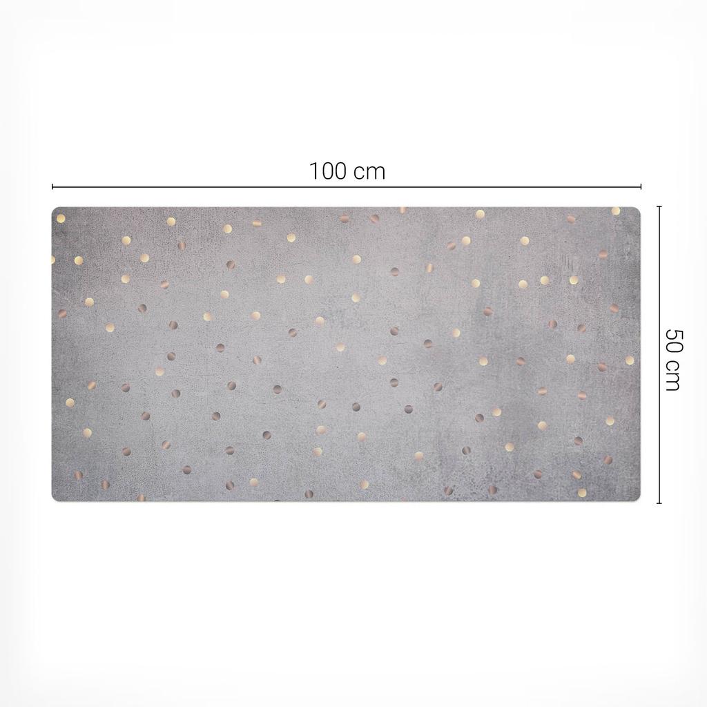 Elegant Decorative Desk Mat Pastel Dots Background 100x50 cm
