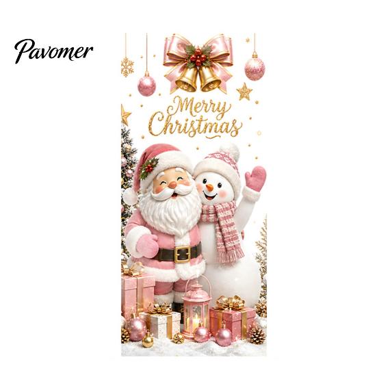 Santa Snowman Elk Stickers Christmas Window Clings, Cute Penguin Reindeer for Holiday Glass Clings Glass, Reusable Static PVC Decal Party Store Decor