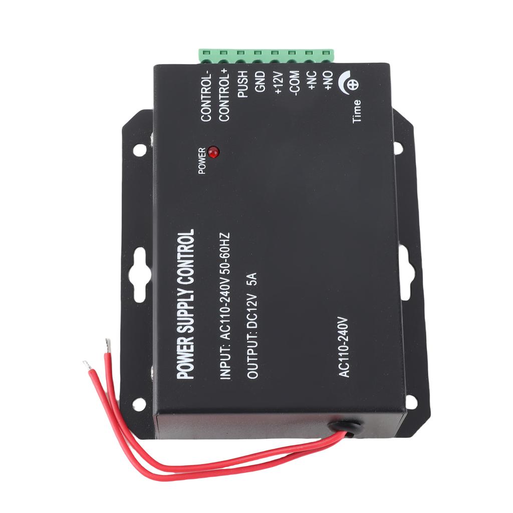 12V 5A Door Entrance Guard System Access Control Power Supply Black 100 260V