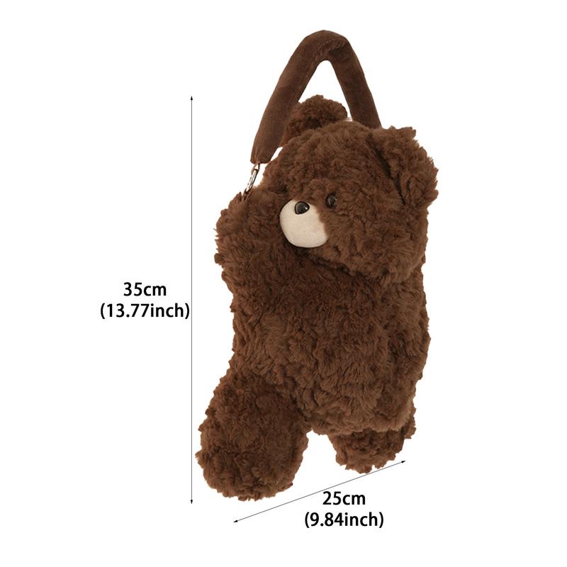 Cartoon Car Tissue Box Cute Plush Bear Napkin Paper Holder Portable Auto Armrest Box Tissue Paper Storage Case Car Decoration