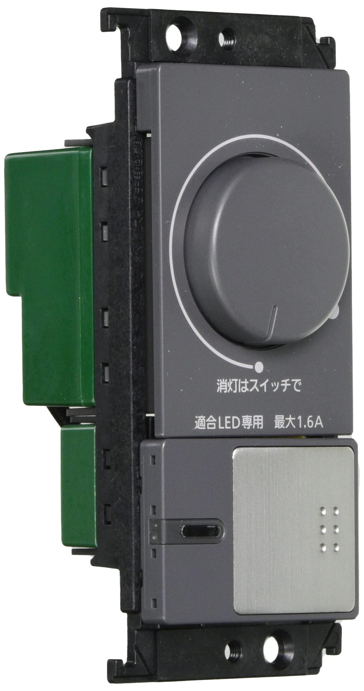 

Panasonic Серія Glacier Квадратний світлодіодний вбудований диммер C Перемикач Firefly C Сумісний лише світлодіод Роторний тип із налаштуванням нижньої межі освітлення