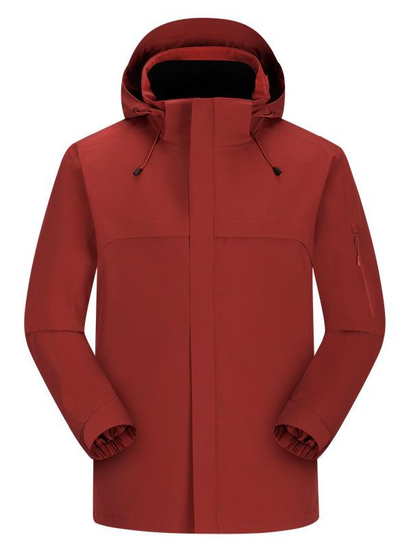 Hochwertige wasserabweisende Kapuzen-Bergsteigerjacke für Damen & Herren - Helle Farbe, Regendicht, Ideal für Business-Teams & Reisen