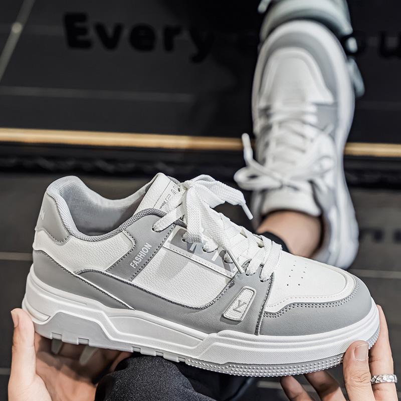 New Men's Classic Fashion Low Top Thick Sole Skateboarding Shoes Comfortable Soft Sole Basketball Sneakers