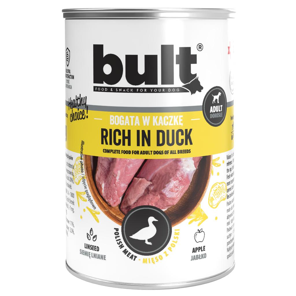 BULT Wet Dog Food Duck Can 48x400g