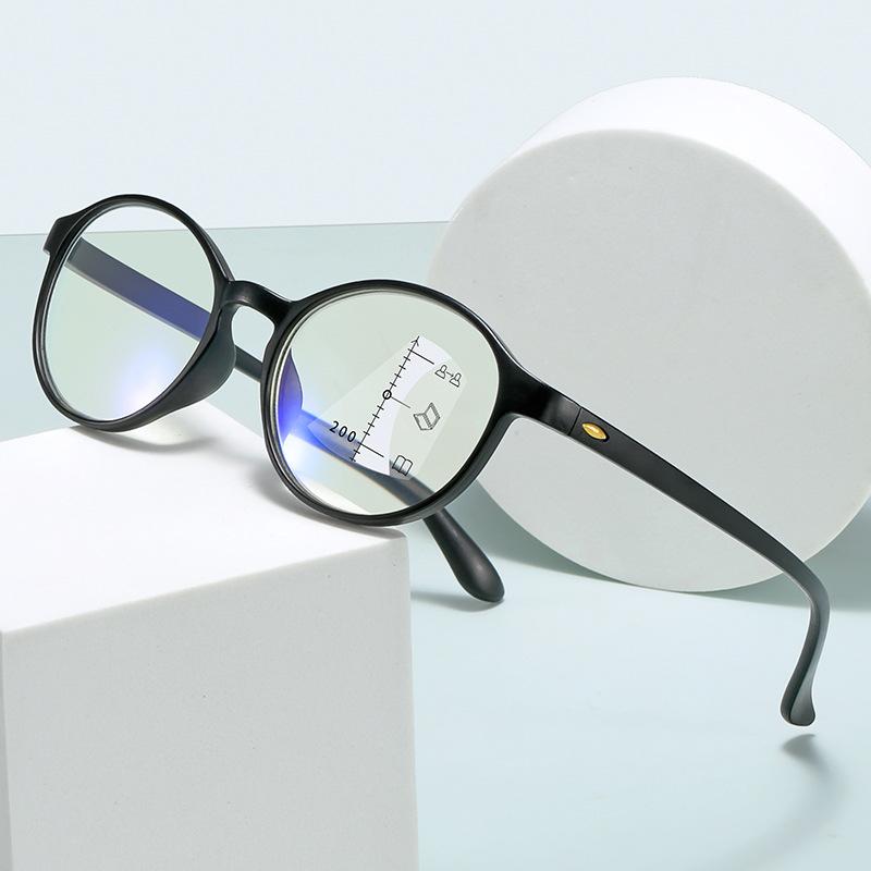 Ultra-Light Anti-Blue Reading Glasses Far And Near Dual-Purpose Running Rivers And Lakes Elderly High Definition Progressive Multi-Focus Reading