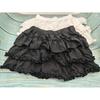 Kawaii Ball Gown Short Skirt Pleated Ruffles Layered High Waist Solid Mini Cake Skirts Lolita Girl Sweet Cute Elastic Waist Y2K