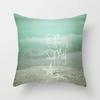 Mint Geometric Cushion Cover Polyester 45X45CM Pillowcase Home Decorative Throw Pillow Covers
