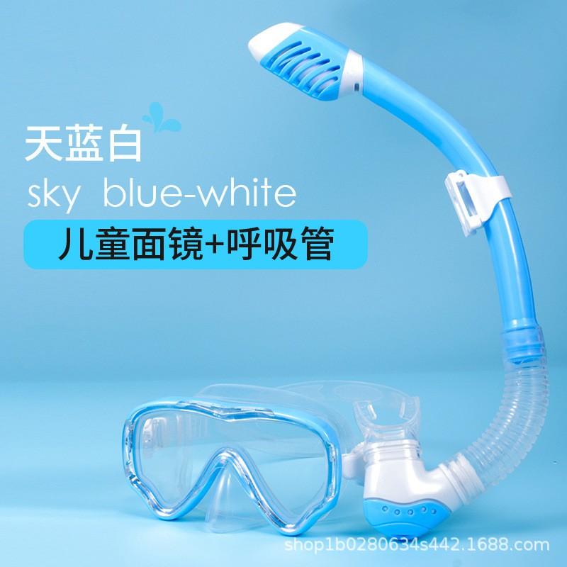 Kids Snorkel Set Anti-Fog Waterproof Diving Mask Dry Top Boys Girls