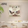 Handmade USA Decor 250th Anniversary Pearl Painting Kit DIY Art Patriotic Gift Set Bead Craft Kit for Beginners Adults