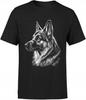 German Shepherd Men's T-Shirt With Print Dog Men's T-Shirt Tshirt