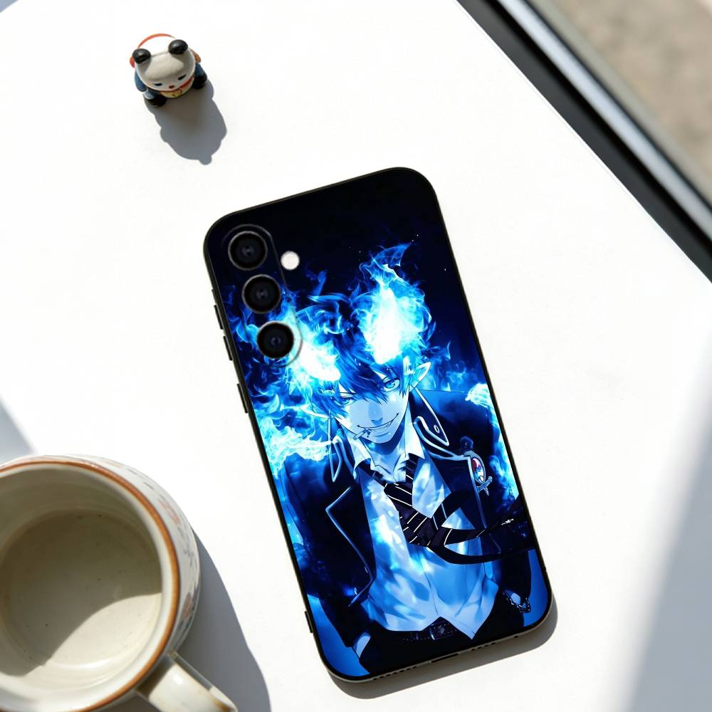 

Blue Exorcist Phone Case For Samsung Galaxy A73,A72,A71,A70,A53,A52,A51,Soft Black Cover Samsung a22 5g