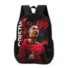 Children Rucksack Carry Bags Pencil Carrier M-Mbappe 3Pcs set with Front Pocket Backpack Football Star Rucksack