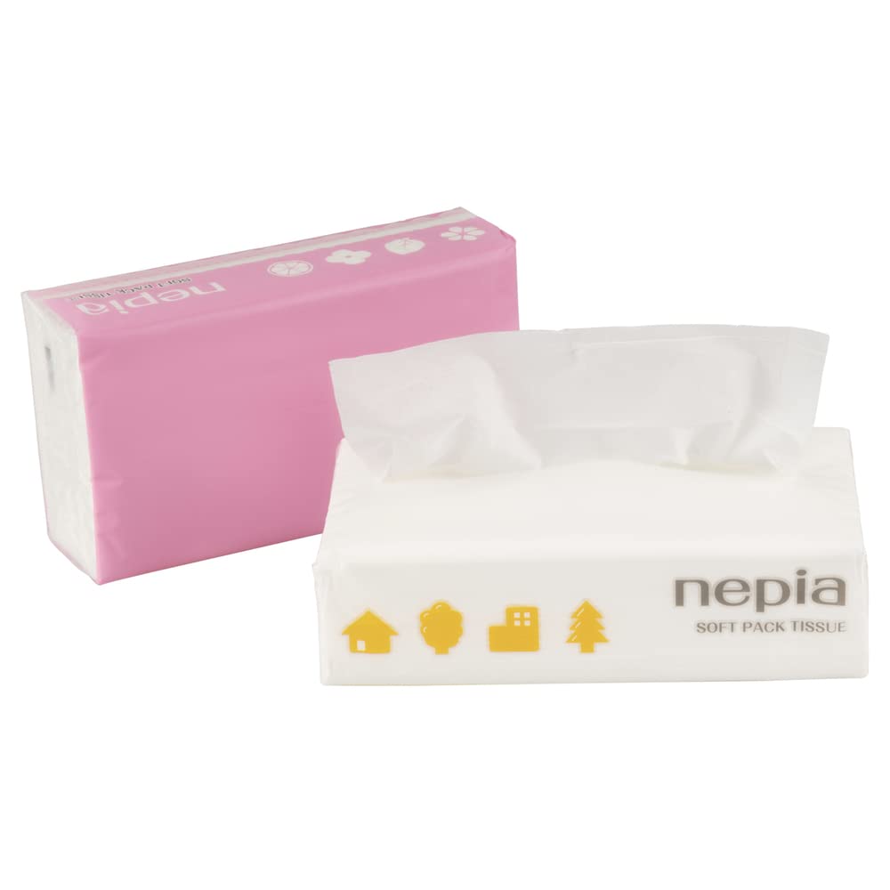 Nepia Soft Pack 400 Sheets X 5 Value Large Capacity Tissues, (200 Pairs) Packs, Pack,