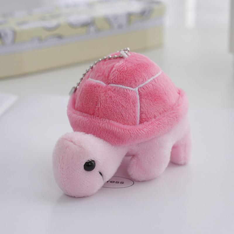 Cute Turtle Mini Keychain Plush Stuffed Toys Tortoise Cartoon Dolls Soft Animal Small Pendant Bag Ornaments Decor Kid Girl Gifts