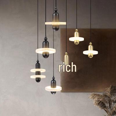 Nordic Minimalist Marble Pendant Lamp - Designer Bedside & Bar Counter Light