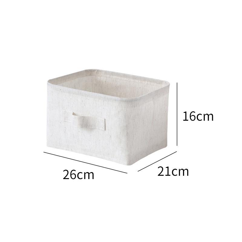 Cotton Linen Storage Bin With Waterwash And Multiuse Design For Home Organization
