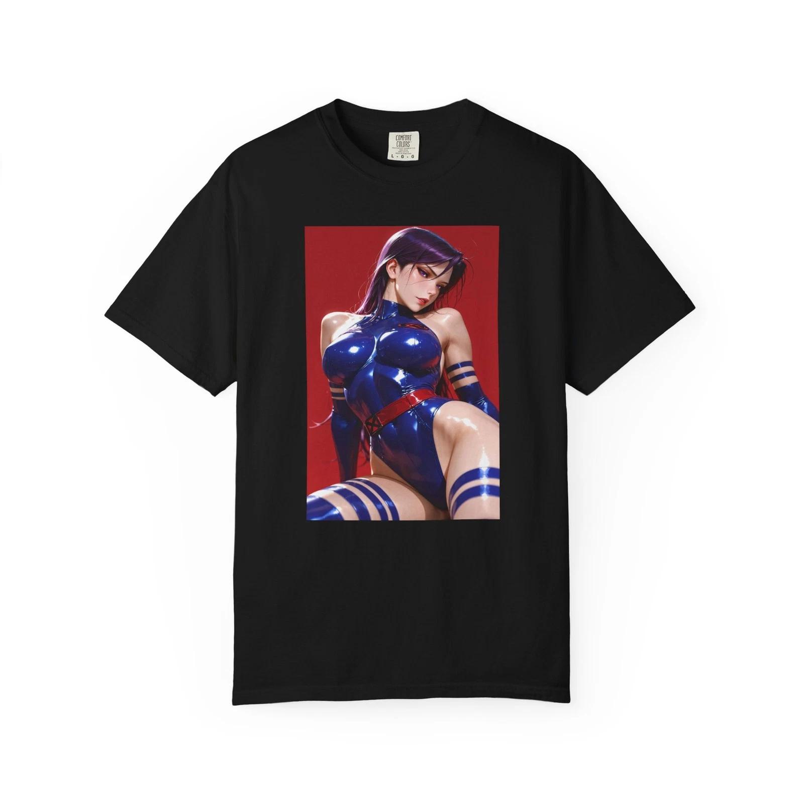 Psylocke X-Men Shirt Anime Marvel Comics Size S-4XL XS