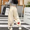 Girls' Autumn 2024 Korean-Style Cool Harem Sweatpants - Casual Sports Leggings