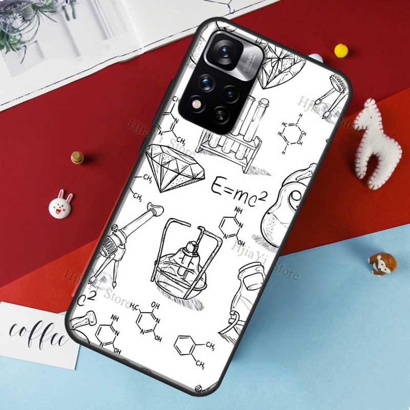 Biology and Chemistry Case For Xiaomi Redmi Note 11 Pro Cover For Redmi Note 10 Pro 8 9 10S 9S 9A 9C 9T Cases