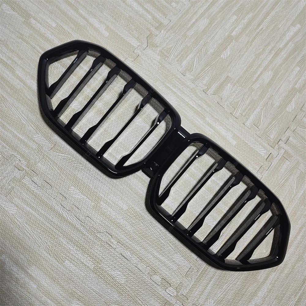 For BMW X6 G06 M50i M50d X6M F96 2019-2025 Single Line Front Bumper Grille Grill Gloss Black Front Kidney Grille Bodykits Tuning