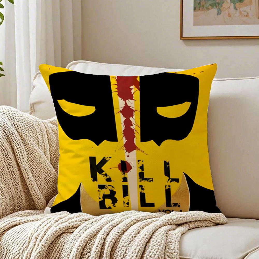 movie action KKill BBillS Cushion Cover Pillowcase Antidustmite living Room Sofa Decor Cushion Room