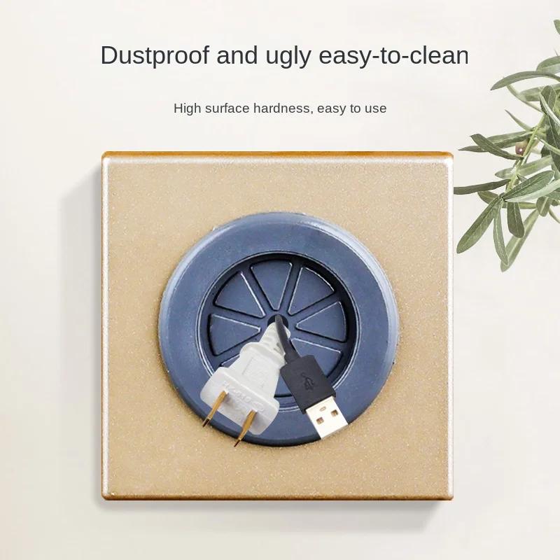 TTV Wall Hole Cover Plate Switch Socket Doorbell Threading Hole Blank Panel Decorative Cover Mesh Air Conditioning Hole