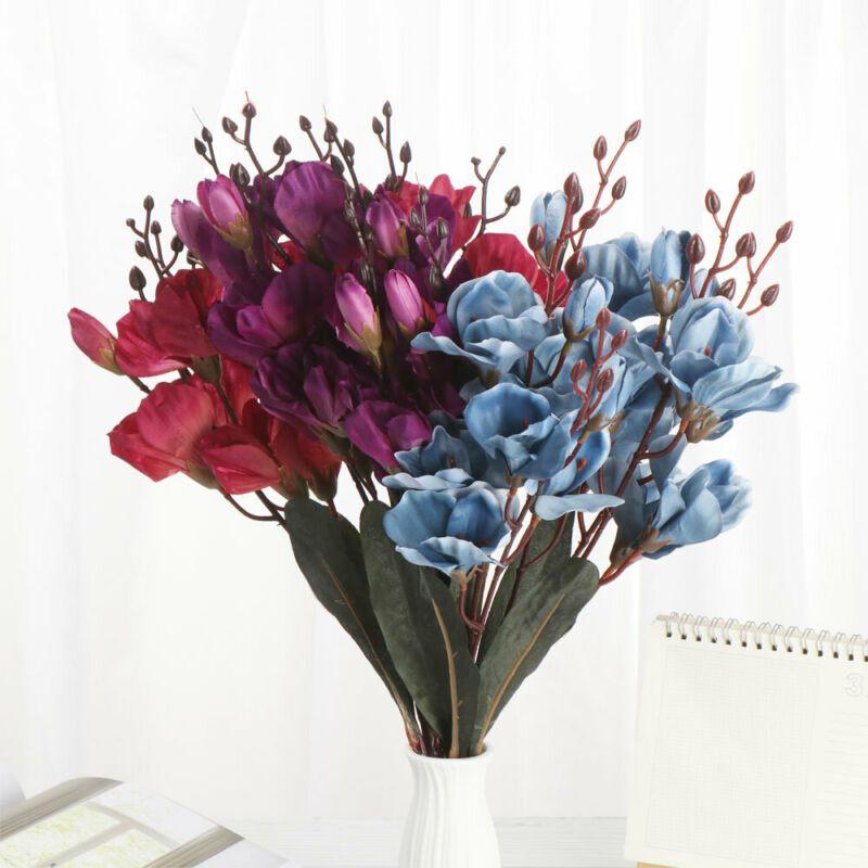 Beautifully Crafted Faux Magnolia Silk Floral Bouquet For Home And Party Decor