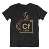 Chemistry Caff Tavola Periodica TShirt Test Tubo Tee Fumetto Retr Camicia