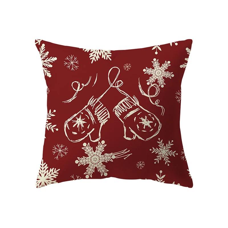 

Наволочки с рождественской тематикой Аксессуары для автомобиля Офис Санта-Клаус Гостиная Диван Домашние наволочки 40x40cm