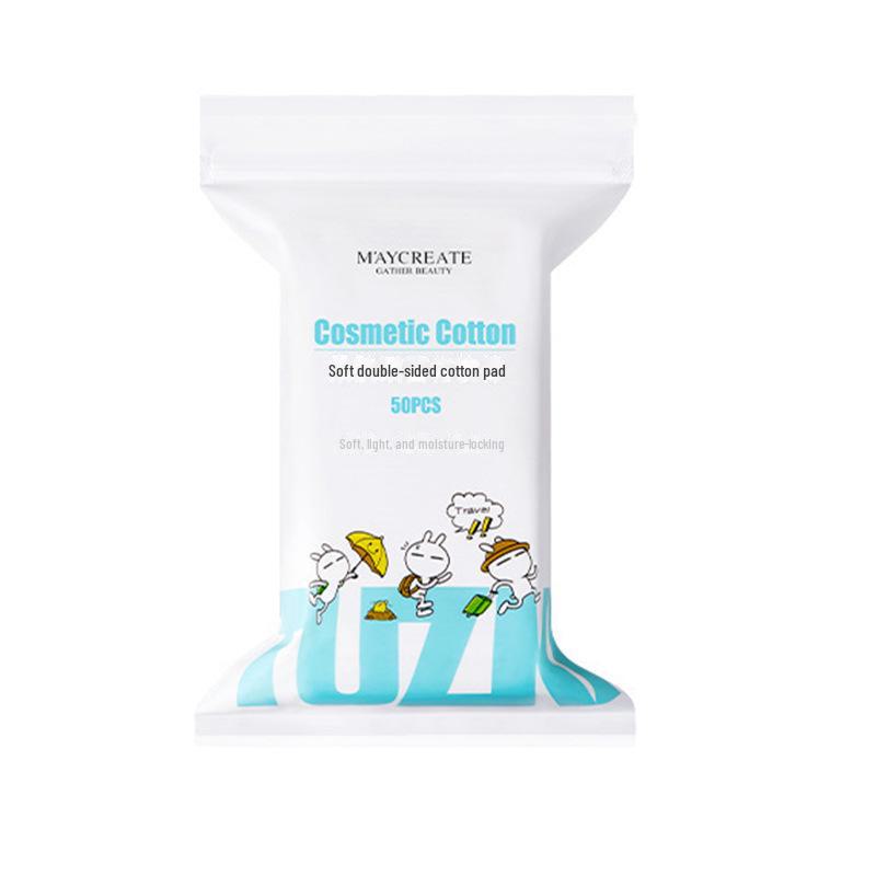 Jianmei Chuangyan Double-Sided Soft Cosmetic Cotton Pads - 50 Thickened Pieces for Effective Cleansing