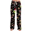 Womens Pajama Pants Sleepwear Casual Drawstring Elastic Waist Pants Comfy Straight Yoga Loose Trousers