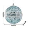 Weihnachtsbaumdekoration Kugel 8cm Bruchsicher Glitzer Baumschmuck Weihnachtsbaum Winterdekorationen für Zuhause Büro Schule