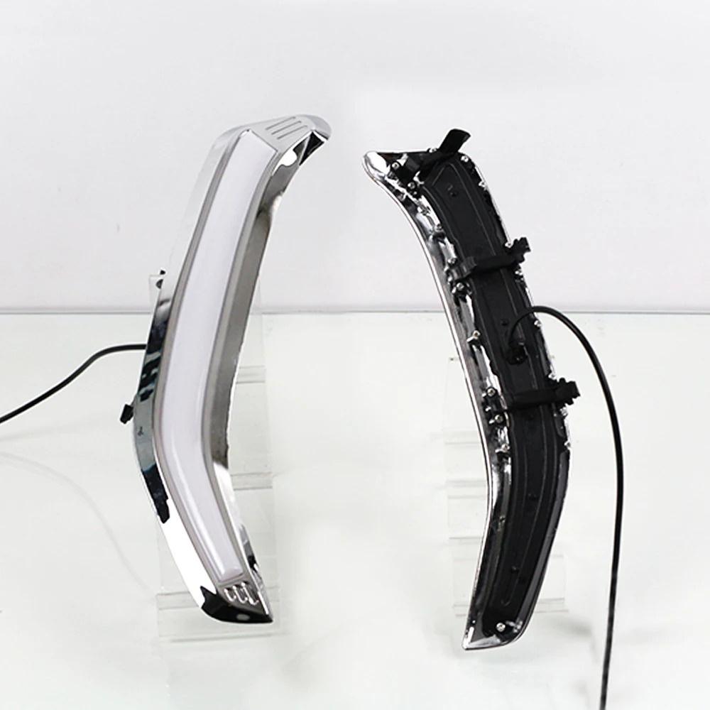 2pcs DRL Turn Signal Lamp Fog Light  Fits For Subaru Forester 2013-2018