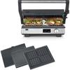 Multifunktionsgrill 3-in-1 - SEVERIN - KG 2380 - 2000 W - 3 Platten-Sets - LED-Display - Schwarz / Edelstahl