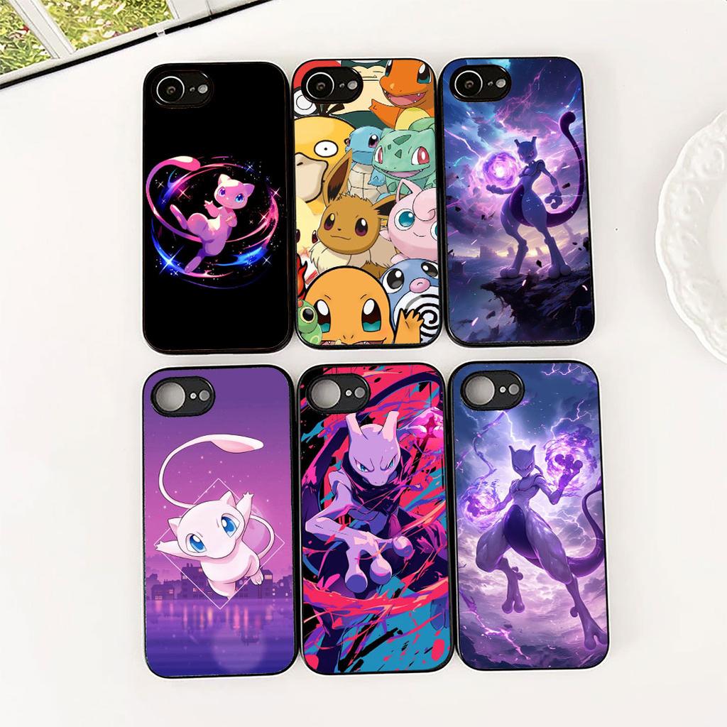 Cover for Samsung Galaxy S24 S25 S23 FE Ultra Plus S7 Edge S25+ S23+ A56 5G Phone Case Mewtwo P-Pokemons Mew two P-Pikachus