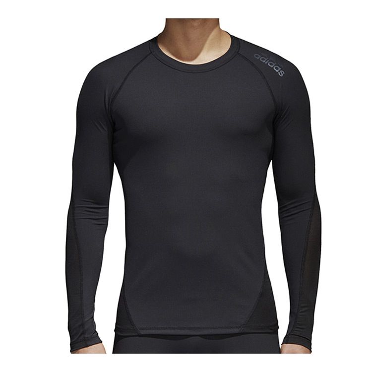 Adidas Alphaskin Sport Long Sleeve Training Compression Top Men Tops Black CF7267