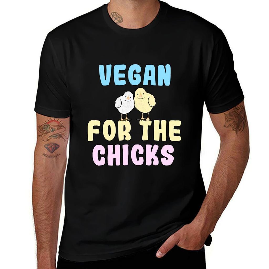 Vegan For The Chicks TShirt t shirt Unisex plain TShirt
